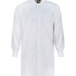 Food Industry Dustcoat with Internal Chest Pocket and Side Pocket- Long Sleeve White